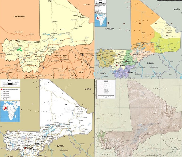Country Print Out Map